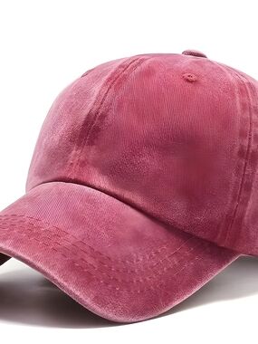 Velvet Baseball Cap in Dusty Rose